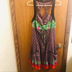 Dress or swimsuit coverup. Fun print